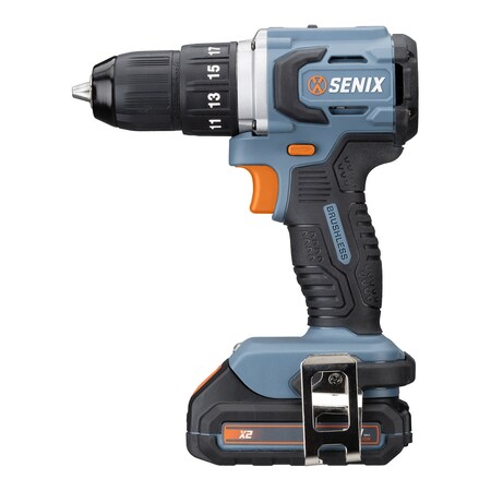 Senix 20 Volt Max Brushless 1/2-in. Drill Driver, 2 Ah Battery, 2A Charger and Soft Bag Included PDDX2-M2